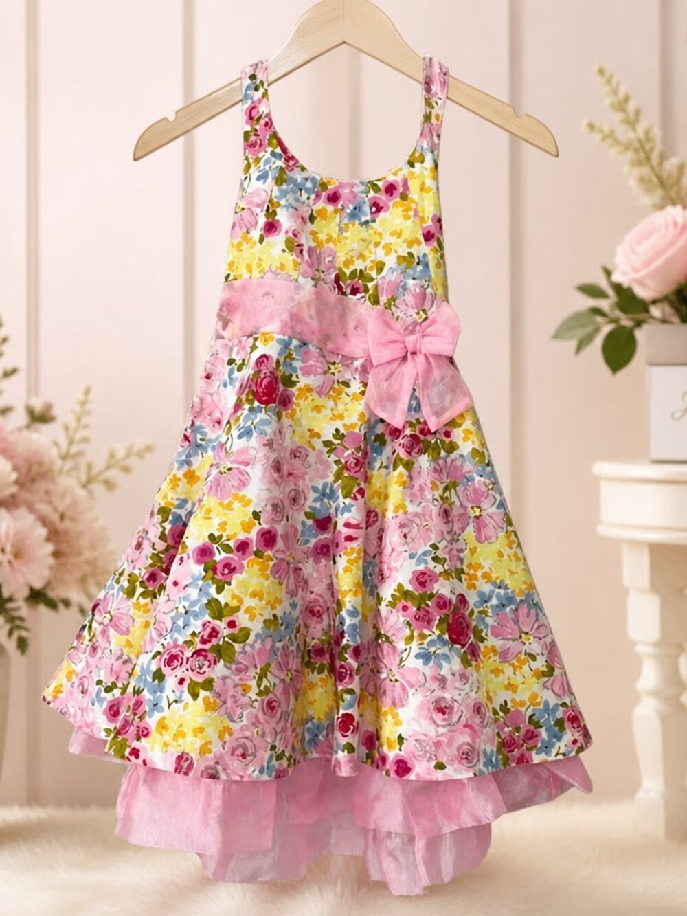 JessicaāAnnĀ FloralāHalterāGirlāsāDressāSizeā4